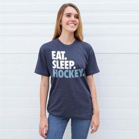 img 2 attached to Sleep Hockey T Shirt ChalkTalk SPORTS Men's Clothing