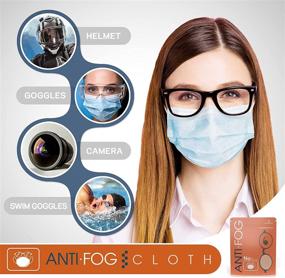 img 1 attached to 👓 Reusable Anti Fog Microfiber Cleaning Cloth for Eyeglasses, Goggles, Camera Lens, Motorcycle Helmet - Nano Dry Lens Wipes for Glasses and Masks - 800x Times Longer Lasting - 1 Pack