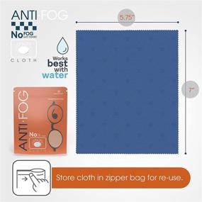 img 3 attached to 👓 Reusable Anti Fog Microfiber Cleaning Cloth for Eyeglasses, Goggles, Camera Lens, Motorcycle Helmet - Nano Dry Lens Wipes for Glasses and Masks - 800x Times Longer Lasting - 1 Pack