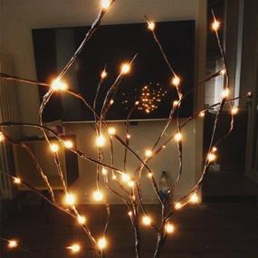 img 3 attached to 🌿 Enhance Your Decor with 3 Pack of Warm White Lighted Branches: Battery Operated Artificial Tree Lights for Stunning Ambiance