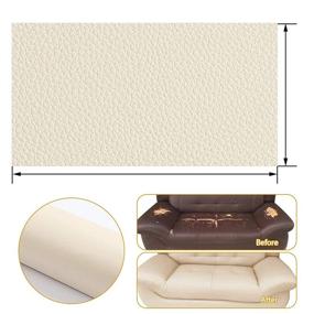 img 1 attached to 🛋️ Beige Leather Repair Tape Patch Adhesive for Sofas, Car Seats, Handbags, Jackets - 4" x 6.5'