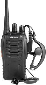 img 3 attached to 📻 Ansoko Walkie Talkies: Rechargeable Long Range Two Way Radios with Earpiece - 16 Channel (2 Pack)