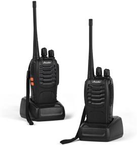 img 4 attached to 📻 Ansoko Walkie Talkies: Rechargeable Long Range Two Way Radios with Earpiece - 16 Channel (2 Pack)