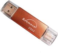 📱 avomoco 128gb usb флеш-накопитель для смартфонов на android, планшетов и пк - фотовставка для samsung galaxy s7/s6/s5/s4/s3/note5/4/3/2, a7/a8/a9, c5/c7 и т. д. (микро-порт и usb a-порт) логотип