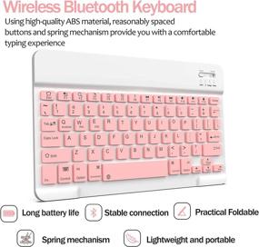 img 3 attached to Universal Rechargeable Keyboard Portable Bluetooth
