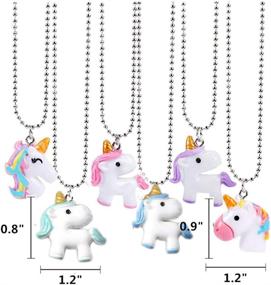 img 2 attached to 🦄 Magical Unicorn Necklace Keychain Bracelet: Enchanting Supplies & Gifts