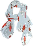 🧣 dragon sword winter birds retro cardinals silk scarf - women's scarves shawl wraps logo