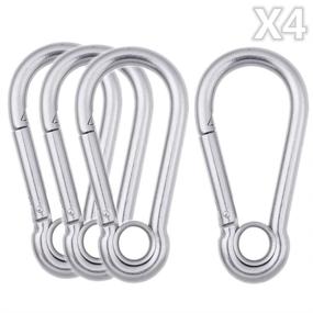 img 2 attached to Ultimate AOWISH Stainless Carabiner for Unbeatable Outdoor Camping Experience