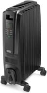 🔥 efficient and quiet de'longhi oil-filled radiator space heater: 1500w, adjustable thermostat, 3 heat settings, timer, energy saving, safety features logo