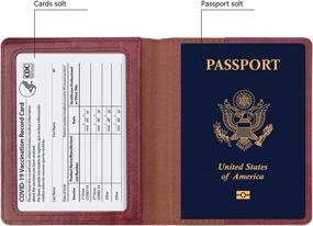 img 1 attached to Держатель карты Premium Passport Vaccine Card