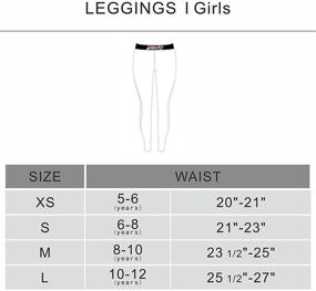 img 3 attached to RHTO Leggings Printed Stretch Athletic Girls' Clothing