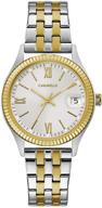 caravelle womens quartz watch stainless steel women's watches logo