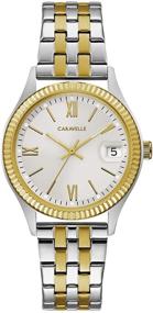 img 4 attached to Caravelle Womens Quartz Watch Stainless Steel Women's Watches