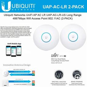 img 4 attached to Ubiquiti UniFi AP AC LR UAP-AC-LR 2-Pack: Long Range Dual-Band Wireless Access Point, Gigabit PoE, 867 Mbps Speeds