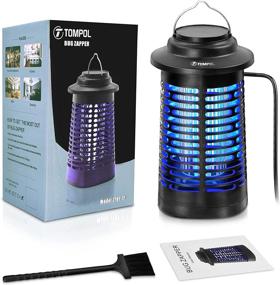 img 3 attached to 🦟 TOMPOL Bug Zapper - Powerful 4200V Electric Mosquito Zapper for Indoor and Outdoor Use - Waterproof Pest Control Insect Killer for Home, Kitchen, Backyard, Camping