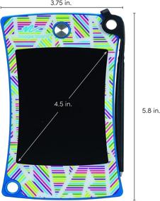 img 2 attached to 📝 Boogie Board Jot Pocket Writing Tablet - LCD Small Tablet with Instant Erase, Stylus Pen, Zigzag Design, and Kickstand
