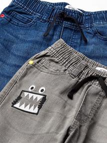 img 1 attached to 👖 Spotted Zebra 2 Pack Stretch Patches: The Perfect Solution for Boys' Jeans