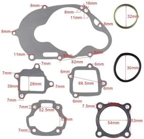 img 2 attached to FLYPIG Engine Gasket Set Kit for Yamaha PW80 PW PW 80 PY80 80cc - Fits 1983-2006 Pit Dirt Bike Model Year