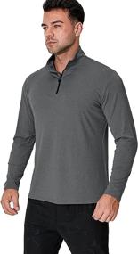 img 2 attached to MANSDOUR Performance Workout Running Pullover Sports & Fitness for Running