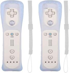 img 4 attached to 🎮 Enhance Your Gaming Experience with PlayHard 2 Pack Remote Controllers – Nintendo Wii & Wii U Compatible, Includes Silicone Cases and Wrist Straps (White X 2)