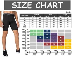 img 1 attached to 🏃 Pack of 3 Cool Dry Compression Running Shorts with Phone Pocket - Perfect Athletic Gym Shorts for Workout and Underwear