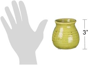 img 1 attached to Ceramic Vase Orange Blue Green