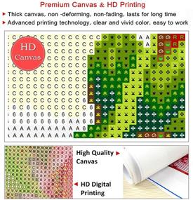 img 1 attached to 🌷 Enhance Your Décor with eGoodn 5D Diamond Painting Full Drill Art Kit - Flower Series Pink Tulips, No Frame (60x40cm)