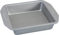 🥇 premium quality: usa pan american bakeware classics 8 inch square baking pan, aluminized steel logo