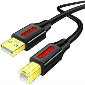 img 3 attached to 🔌 3FT USB Printer Cable - High-Speed USB 2.0 A Male to Type B Male Cord for HP, Canon, Epson, Dell, Brother, Lexmark, Xerox, Samsung & More (3ft/1M)