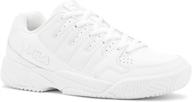 👟 fila women's white pink pickleball shoes with metallic silver - double bounce (5pm00001-156) logo