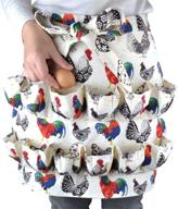 🥚 efficient egg collection apron: unisex workwear for chicken, hen, duck & goose eggs -ideal for home, kitchen, farmhouse logo