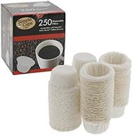 ☕ nescafe nespresso compatible simple cups coffee paper disposable filters - 250 pack (compatible with melody, genio/picolo, and mini me models; not for use with circolo and esperta) logo