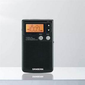 img 1 attached to 📻 Санген DT-200X, портативное цифровое карманное радио черного цвета с FM-стерео/AM настройкой