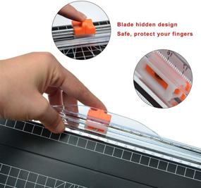 img 1 attached to 🔪 Enhanced Safety Design – A4 Paper Cutter Blade Refill (4 Pack) by WORKLION