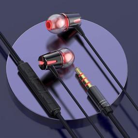 img 3 attached to 🎧 High-Quality 2 Pack Earphones with Heavy Bass, Built-in Mic, and Metal Headphones - Ultimate Sound Experience!