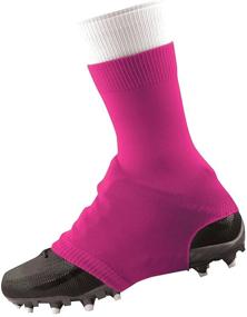 img 3 attached to 💗 TCK Spat Cleat Covers for Football - Neon Pink (size Large)