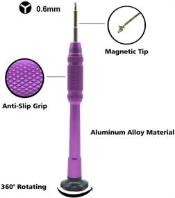 img 3 attached to 🔧 Электромагнитная отвертка EMiEN 0.6мм с трехлучевым Y-образным наконечником - инструмент для ремонта iPhone 7, 8, X, XS, XR, 11 и Apple Watch