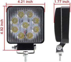 img 3 attached to 🚛 Lumitek 20PCS 48W Led Light Bar: Powerful 4inch Square Flood Lights for Trucks, Off-Road Adventure Vehicles, ATV, SUV, UTV, 4WD, Jeep, Boat