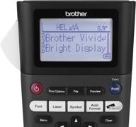 🏷️ brother p-touch pth300 portable label maker with one-touch formatting, vivid bright display, fast printing speeds - black logo