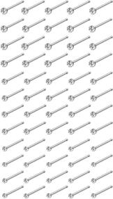 img 4 attached to 💎 REVOLIA 60-120pcs 22G 316L Stainless Steel Nose Stud Rings for Piercing, Body Jewelry, 1.5-2.5mm Thickness