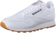 reebok shoes leather white caramel men's shoes логотип