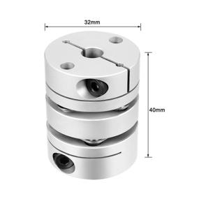 img 3 attached to 🔄 Improved Diaphragm Coupling Coupler - Uxcell 10mm x 14mm
