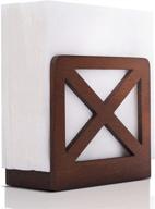 🍽️ rustic napkin holder: essential tabletop accessory for restaurants and food service supplies logo