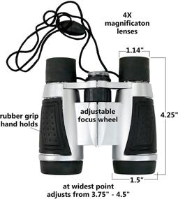 img 1 attached to Iconikal Compact Binoculars Lenses Compass