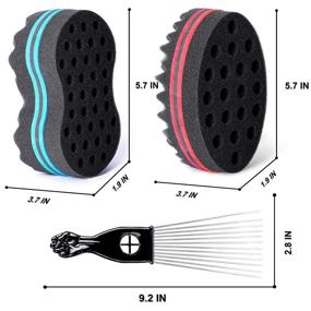 img 2 attached to Набор губок и кисточек для завивки волос LEADUWAY
