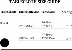 img 1 attached to 🍽️ Uxcell Water-Resistant Tablecloth for Stylish Restaurant Decor