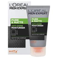 🧴 ultimate solution for shine-free moisturized skin: men expert by l'oreal paris pure & matte anti-shine moisturising gel 50ml logo