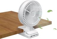 💨 romoss 6-inch desk clip fan: portable usb fan with 3 speeds and super strong airflow (white) logo