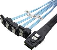 🔌 cabledeconn 18' mini sas 36p sff-8087 to 4 sata 7pin 90 degrees target hdd data cable 0.5m (h0304) - enhanced seo логотип