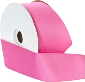 img 2 attached to 🎀 Vibrant Hot Pink Berwick Offray Grosgrain Ribbon: 2-1/4" x 50 yd – Premium quality!